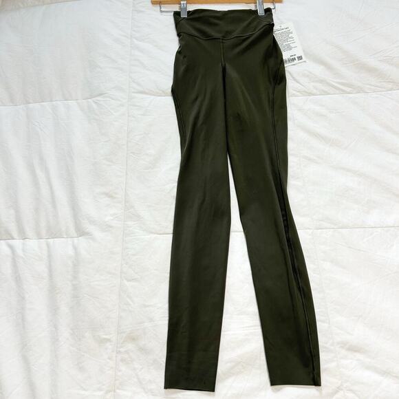 NWT Lululemon Athletica Base Pace HR Tight 28” Leggings Olive Green Size 2 - Picture 8 of 8